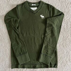 Abercrombie Kids Green Long-Sleeve Tee